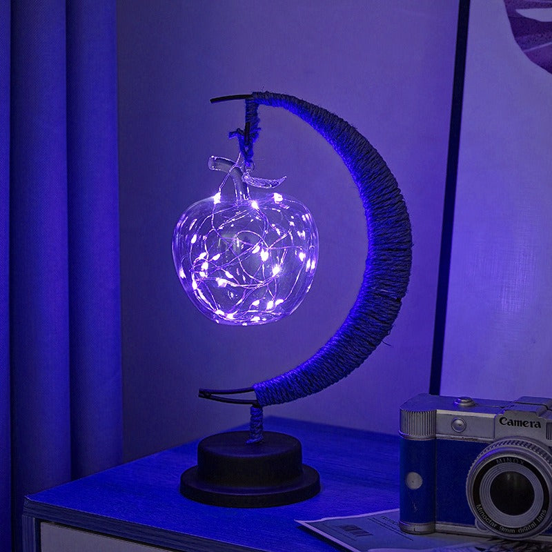 GlowLuna - Warm Glass Lunar Lamp