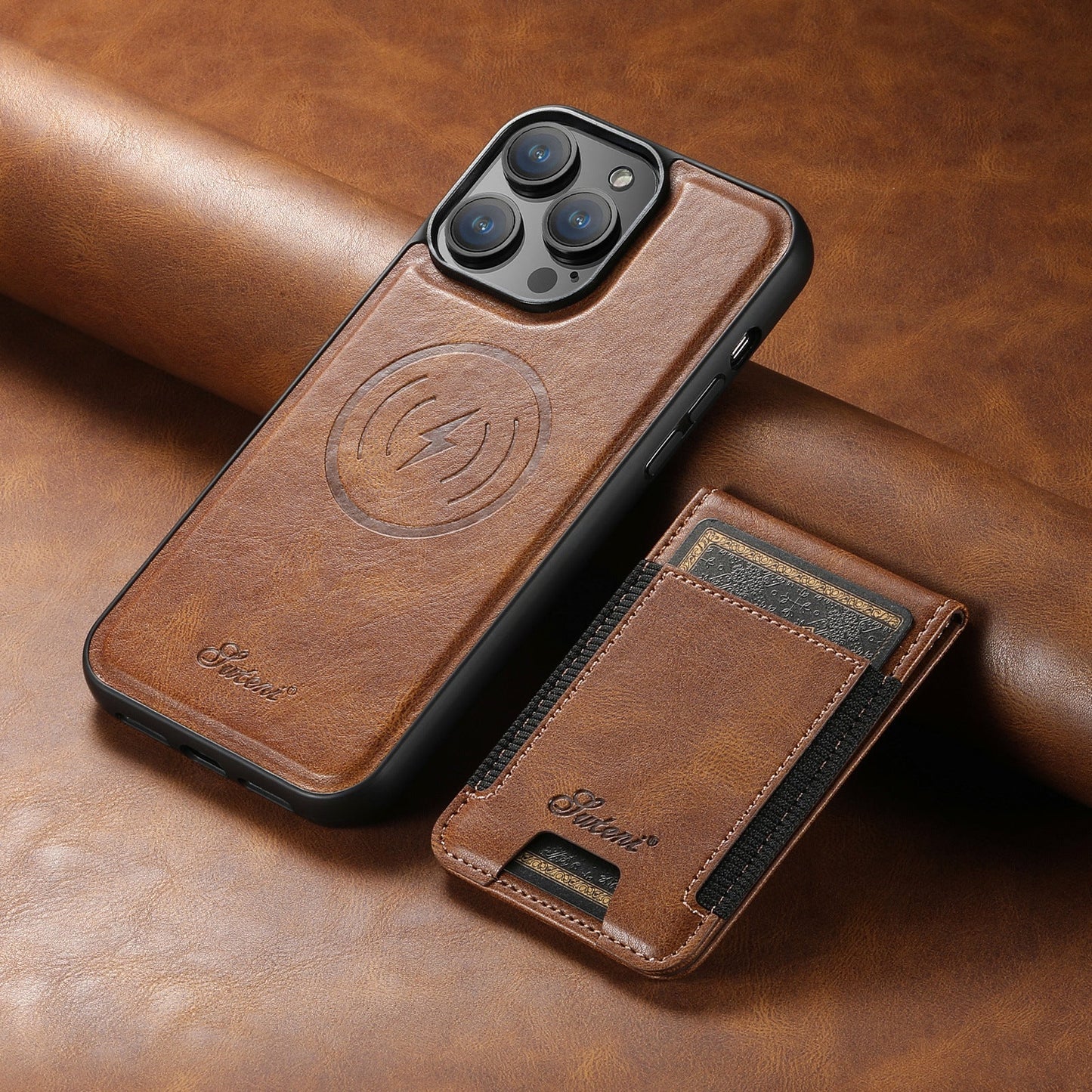 EliteGuard - Stylish and Durable Luxury Phone Case with Built-in Card Holder