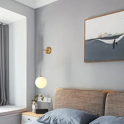 SphereLuxe – Scandinavian Wall Light with Adjustable Lighting