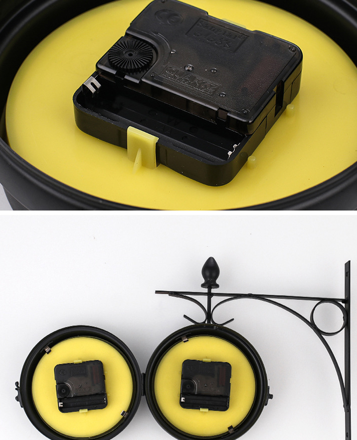 TwinView - Euro-Style Double Wall Clock