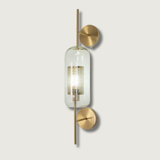 CrystalBeam – Lámpara de Pared de Vidrio Iluminada para una Iluminación Estilosa