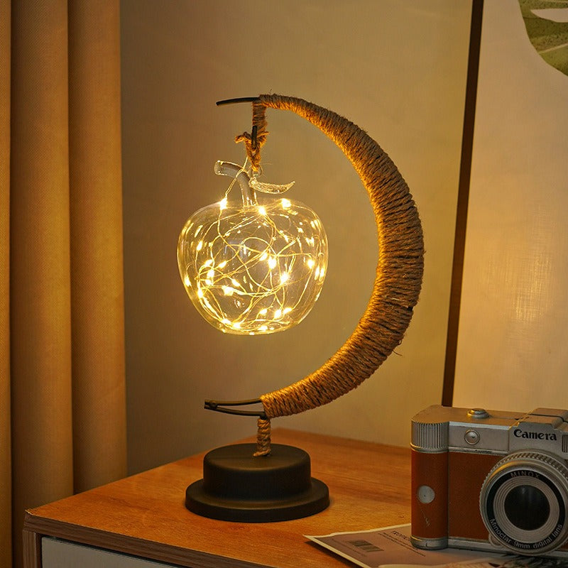 GlowLuna - Warm Glass Lunar Lamp