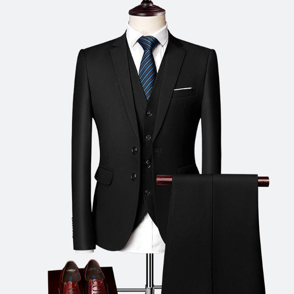 Variant image for Jonah - 3-Piece Slim Fit Men's Suit Set for Weddings and Formal Events-17