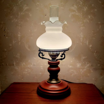 LumaSophie – Classic Red-Brown Urn Table Lamp