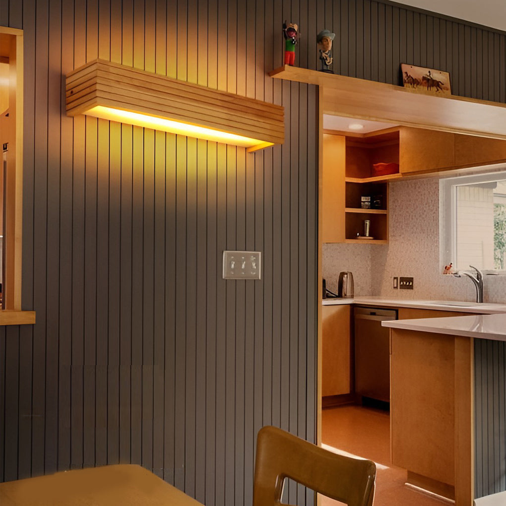 AquaLume – Prostokątne LED Nordyckie Lustro Ścienne