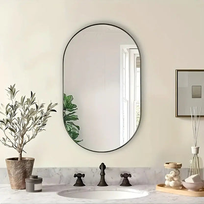 MirrorLuxe - Elegant Oval Reflection