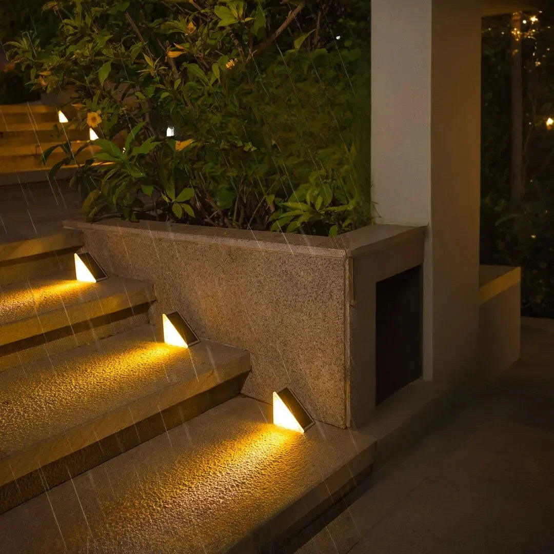Solar Lights Outdoor - Energy-Efficient LED Stair Lighting for Safe Pathways-3