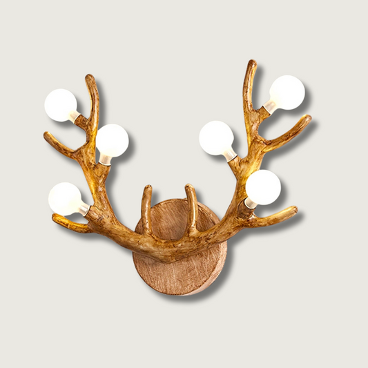 WoodLuxe – Elegant Deer-Shaped Wall Lamp for Nature Lovers