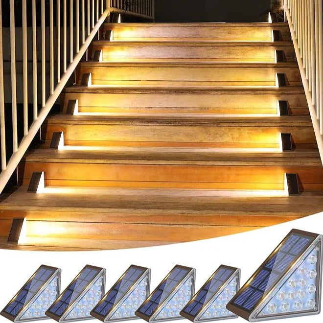 Solar Lights Outdoor - Energy-Efficient LED Stair Lighting for Safe Pathways-4