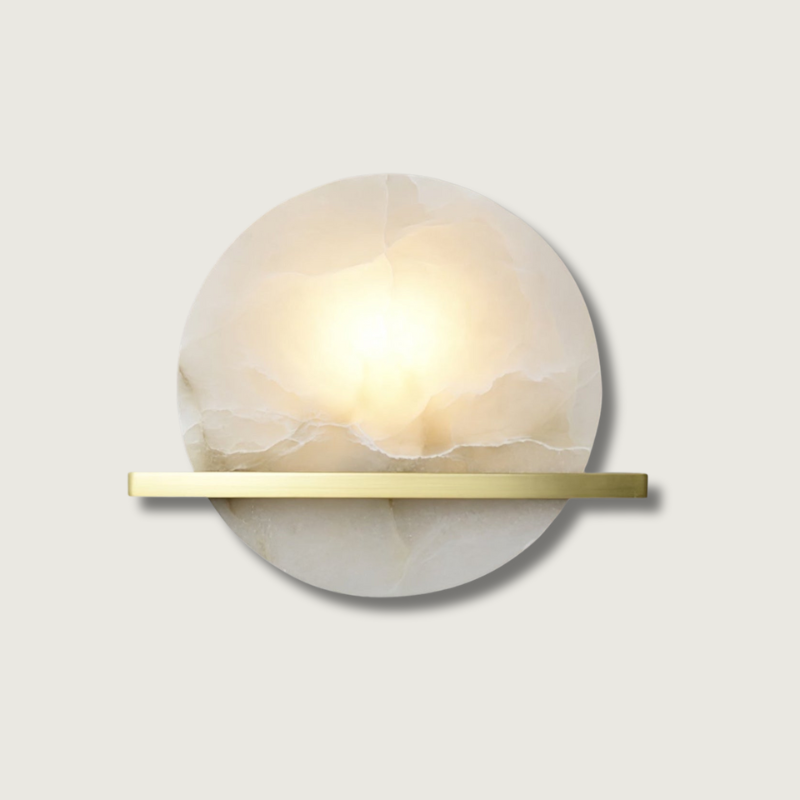 MarbleAura – Lampada da Parete in Marmo Lussuosa per Stile Classico