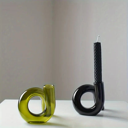 TimelessGlow - Fußvase aus Glas