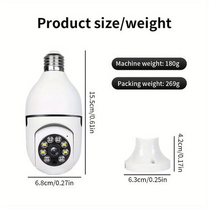Smart Lamp Camera with HD Quality, Night Vision, and Two-Way Audio for Enhanced Home Security-2