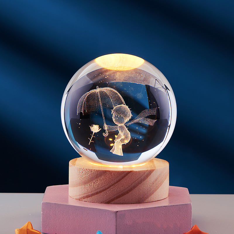 GleamSphere – Elegant 3D Night Lamp