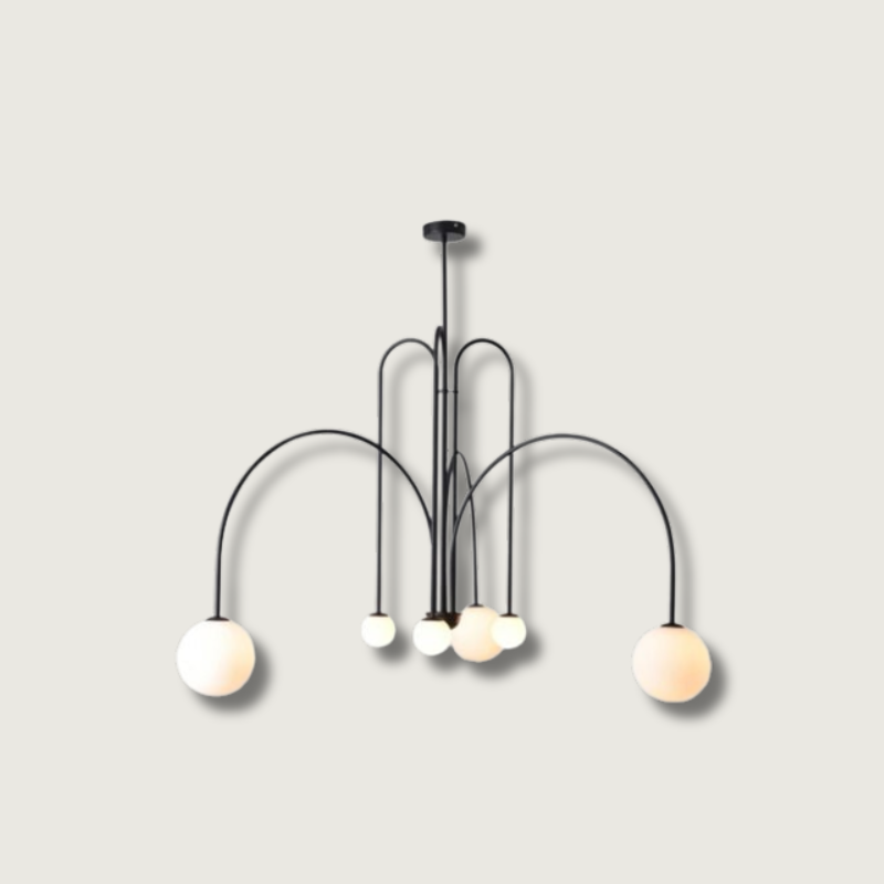 ArcGlow – Modern Curved Chandelier Light