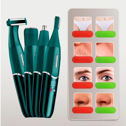 TrimEase - 4-in-1 Bikini Trimmer in Classic Green