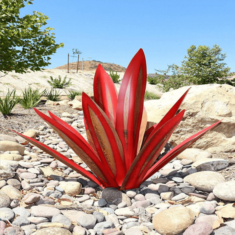 Handmade Waterproof Solar Agave Garden Lamp – Elegant Outdoor Solar Lights for Garden Illumination-5