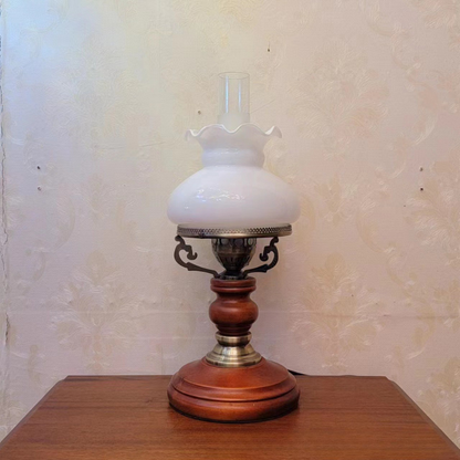 LumaSophie – Classic Red-Brown Urn Table Lamp
