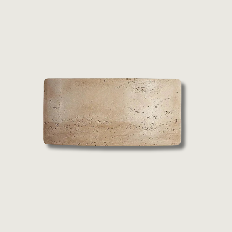 StoneBeam – Minimalist Wall Lamp in Travertine