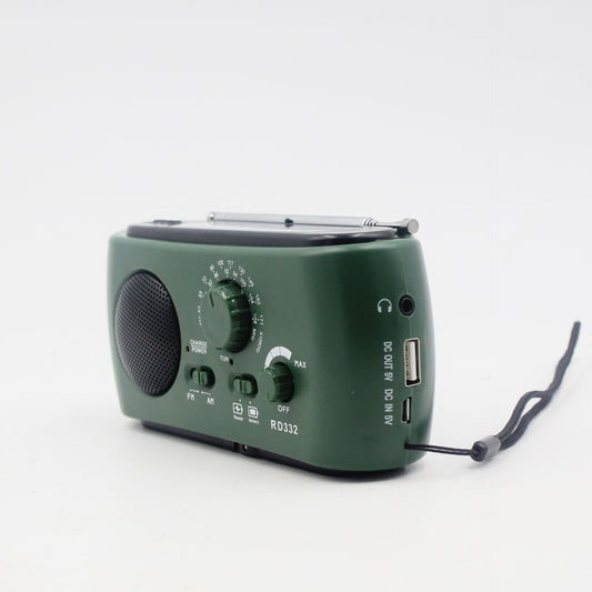 Portable Emergency Radio with AM/FM/NOAA, USB Charger, LED Flashlight, Water Resistant for Camping and Outdoor Use