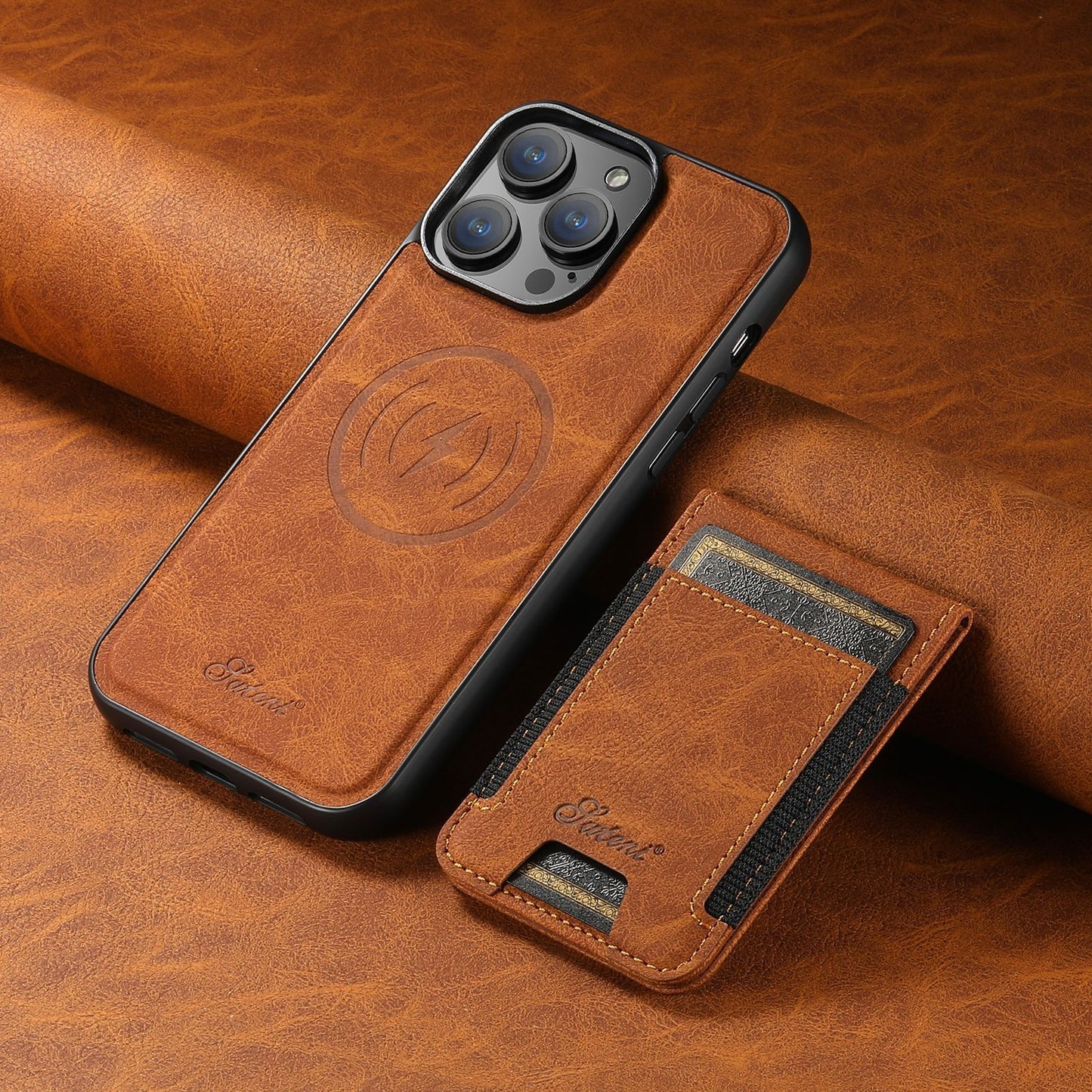 EliteGuard - Stylish and Durable Luxury Phone Case with Built-in Card Holder