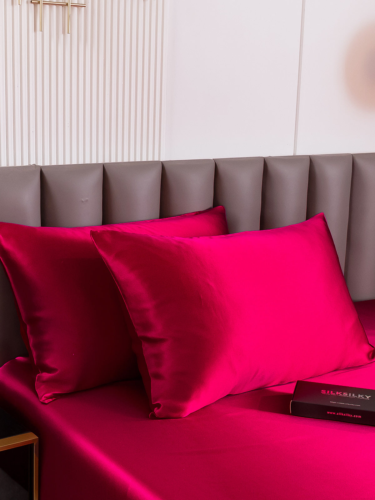 DreamSilk - 2-Pack Mulberry Silk Pillowcases with Hidden Zipper Closure