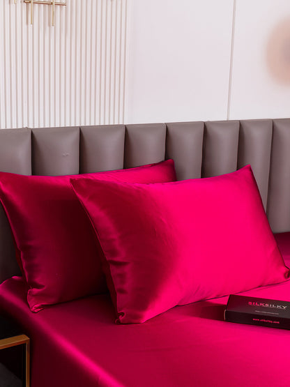 DreamSilk - 2-Pack Mulberry Silk Pillowcases with Hidden Zipper Closure