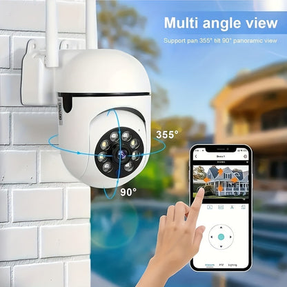 Smart Wireless Security Camera with 1080p HD Resolution, Color Night Vision, Two-Way Audio, Indoor/Outdoor Use-2