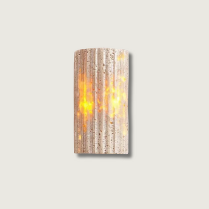 TravertineLuxe – Travertine Wall Lamp for Elegant Interiors