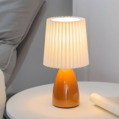 LumiPleat - Glasbase Dæmpbar Skrivebordslampe