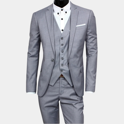Variant image for Alexander Slim-Fit 3-Piece Men's Suit for Weddings & Formal Events-13