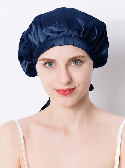 SilkCrown - Classic Silk Sleep Cap with Ribbon