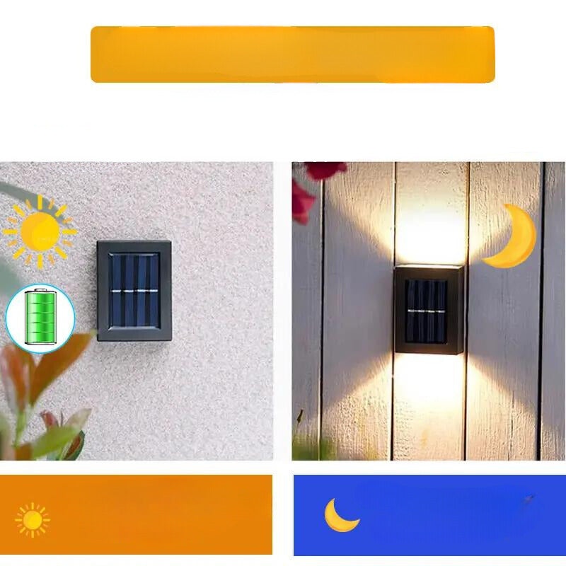SolarGlow – Luz de pared para terraza exterior
