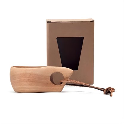 NatureCraft | Unikalny Ręcznie Wykonany Organiczny Drewniany Kubek Do Picia