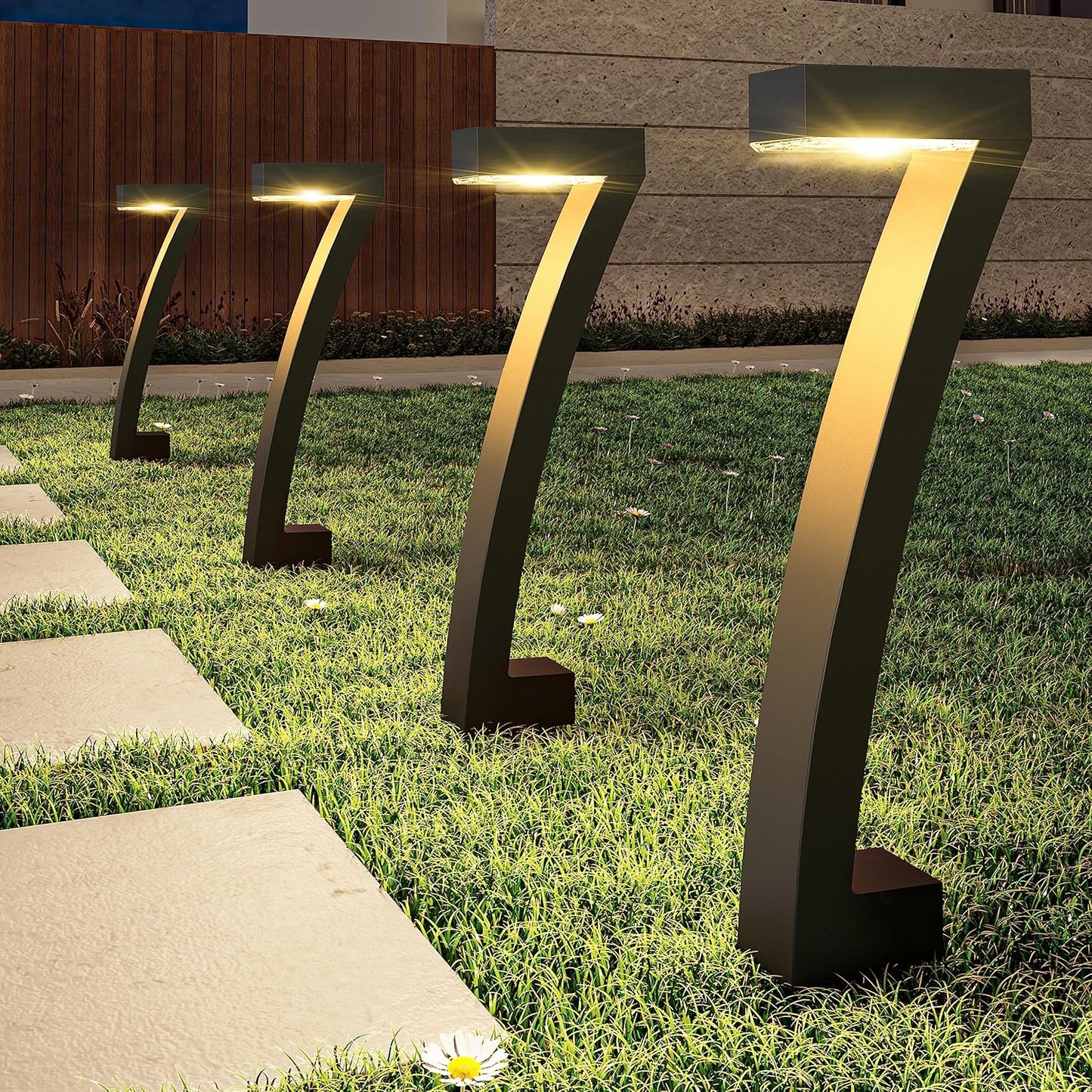 Solar LED Garden Lights - Waterproof Outdoor Pathway Spotlights for Yard & Driveway