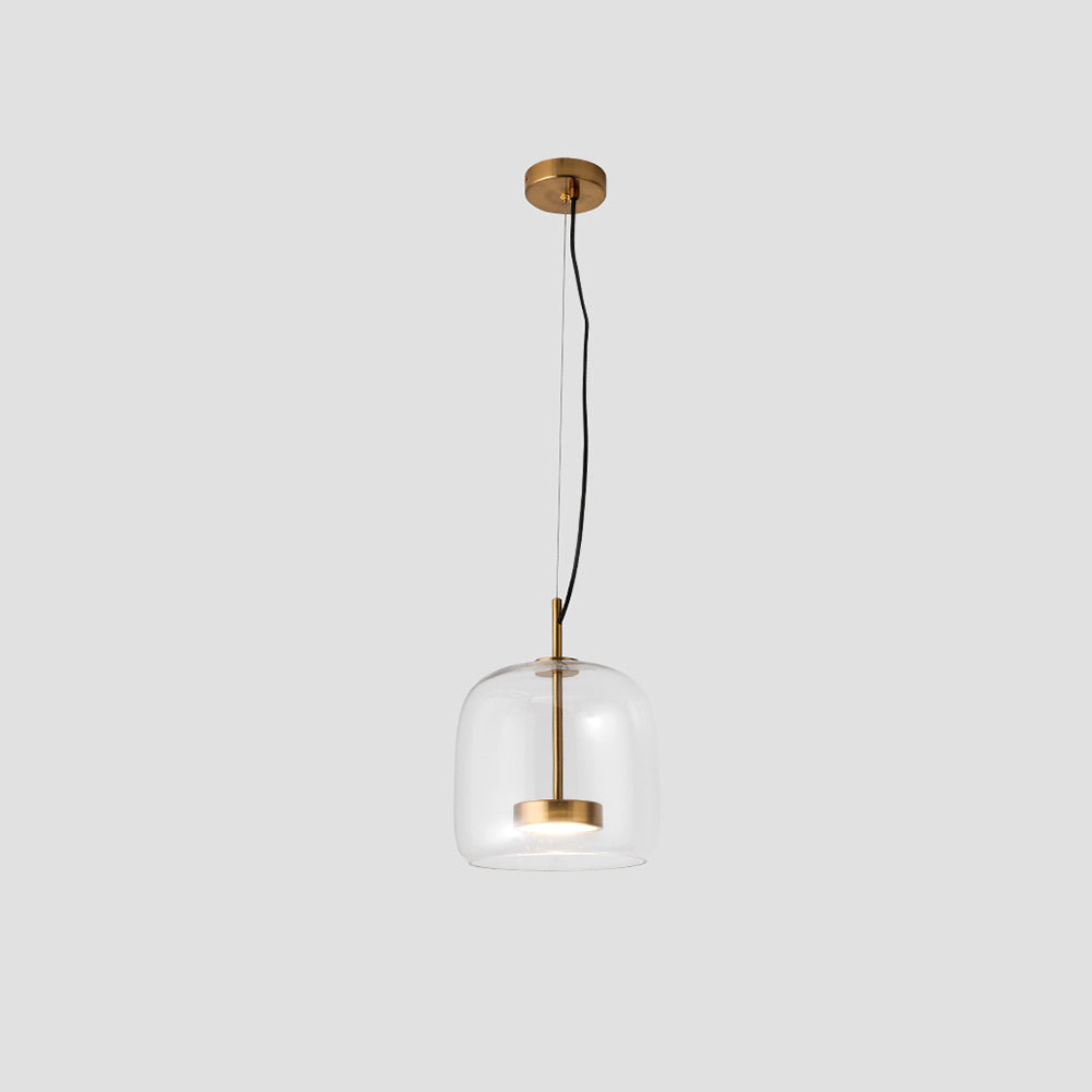 LuxeGlow - Retro Amber Pendant Light
