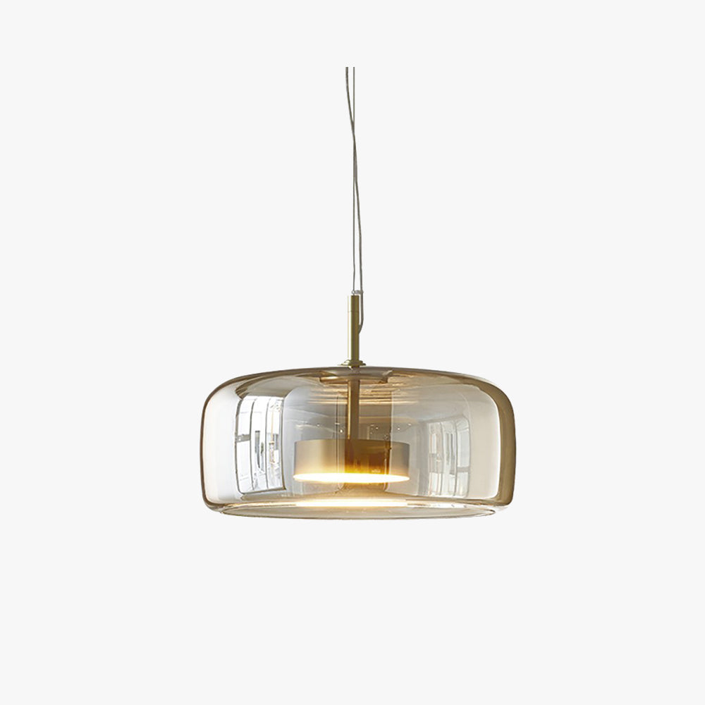 LuxeGlow - Retro Amber Pendant Light