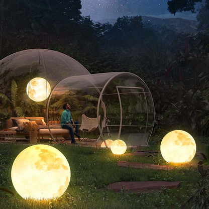 Solar Garden Lamp - Modern Solar-Powered LED Outdoor Lights in Gold Metal-4