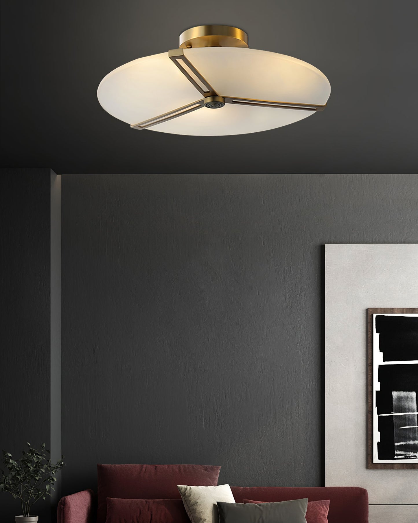 LuxeContempo - Loftlampe med slankt moderne design og subtil belysning