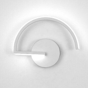 AluGlow – Lampada da parete a LED contemporanea con alluminio curvato