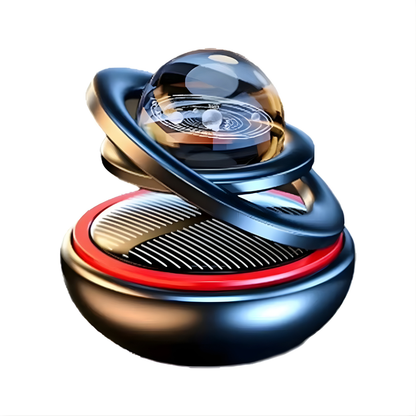 SolarGlow | Premium Solar-drehendes Kristall-Aromatherapie-Ornament für Autos