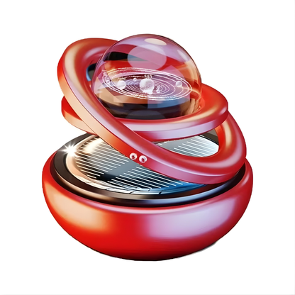 SolarGlow | Premium Solar-drehendes Kristall-Aromatherapie-Ornament für Autos
