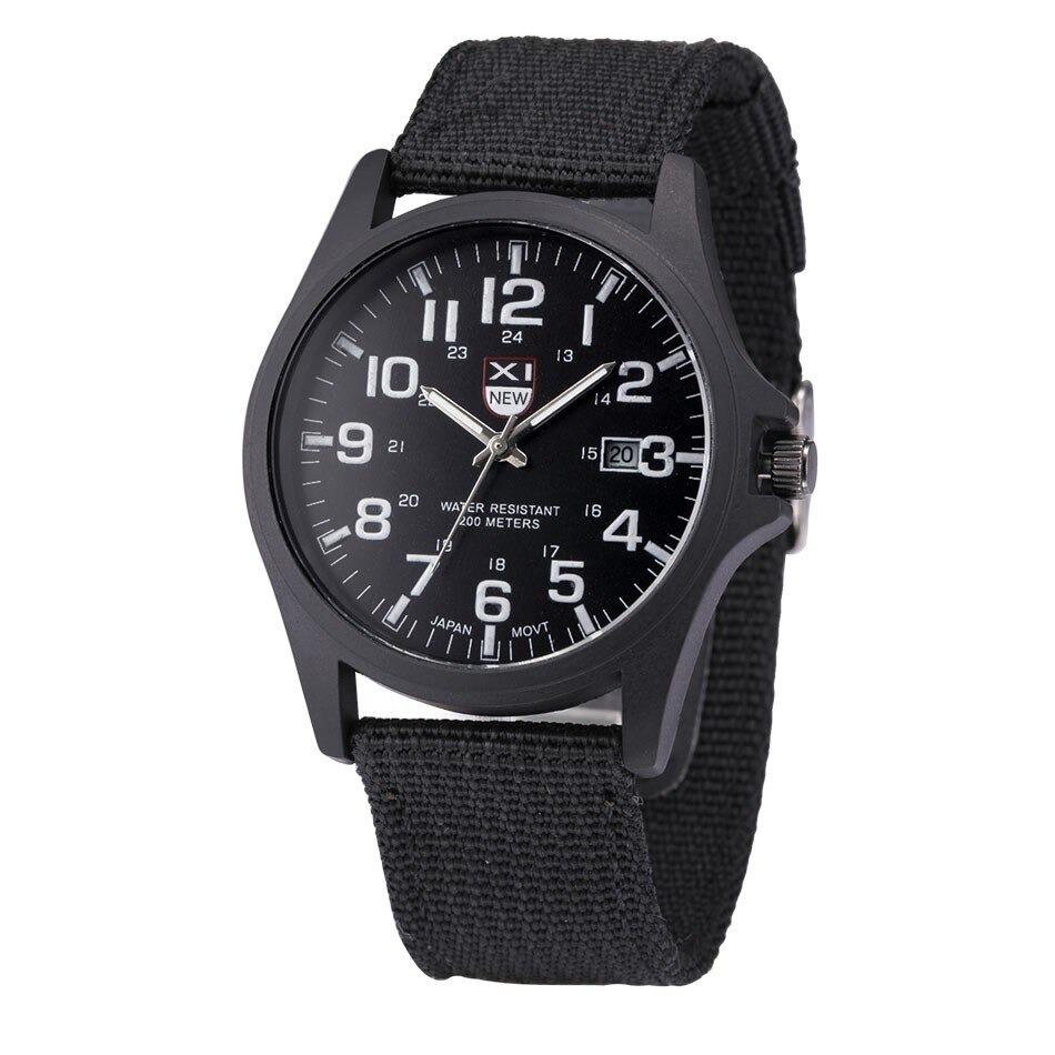 Variant image for Military Style Robust Watch with Illuminated Dial, Water Resistant, Stopwatch, and Date Display-1