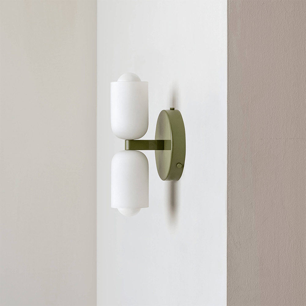 AmbiDual – Lámpara de pared moderna de acrílico con brillo direccional dual