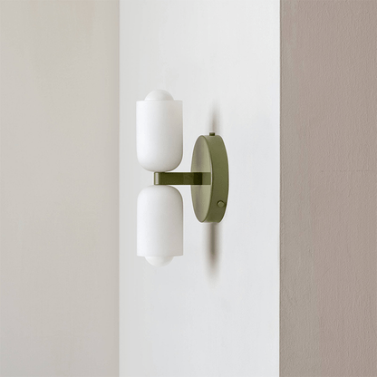 AmbiDual – Lámpara de pared moderna de acrílico con brillo direccional dual