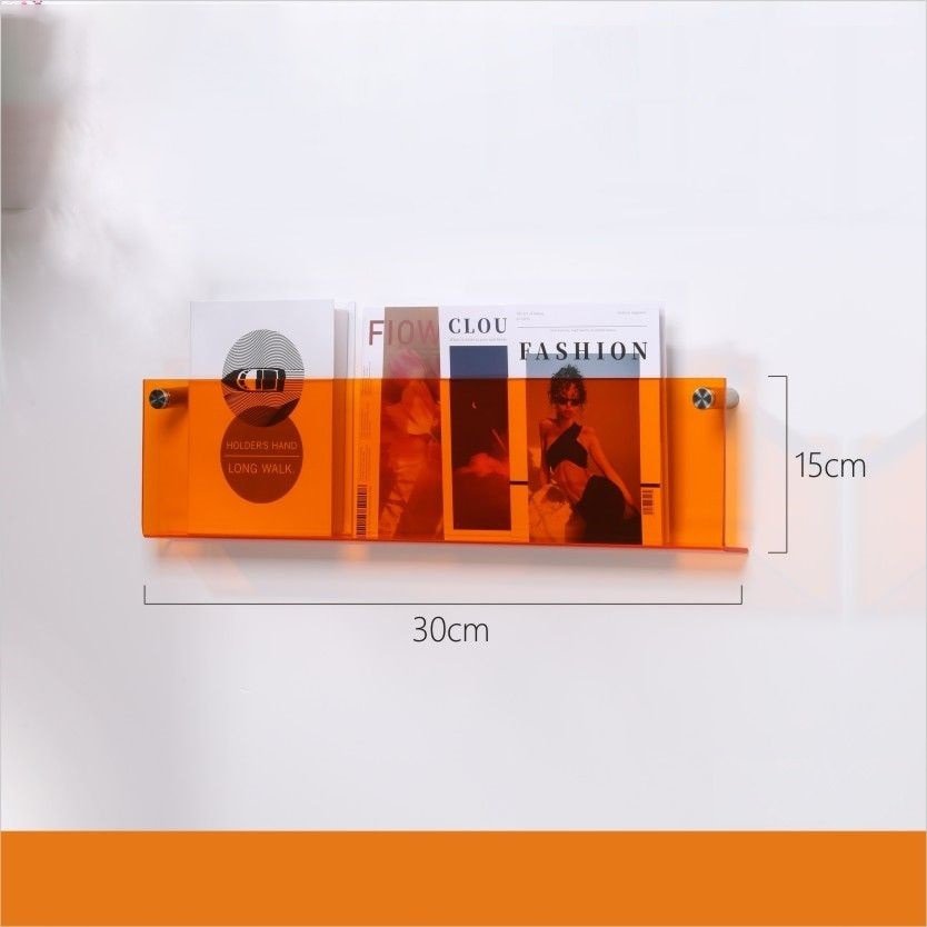 AcrylicAura | Stylish Eco-Friendly Wall Mounted Magazine Holder 0
