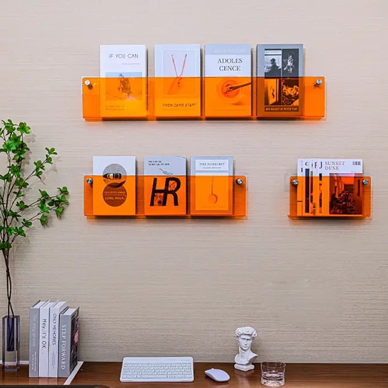AcrylicAura | Stylish Eco-Friendly Wall Mounted Magazine Holder 1