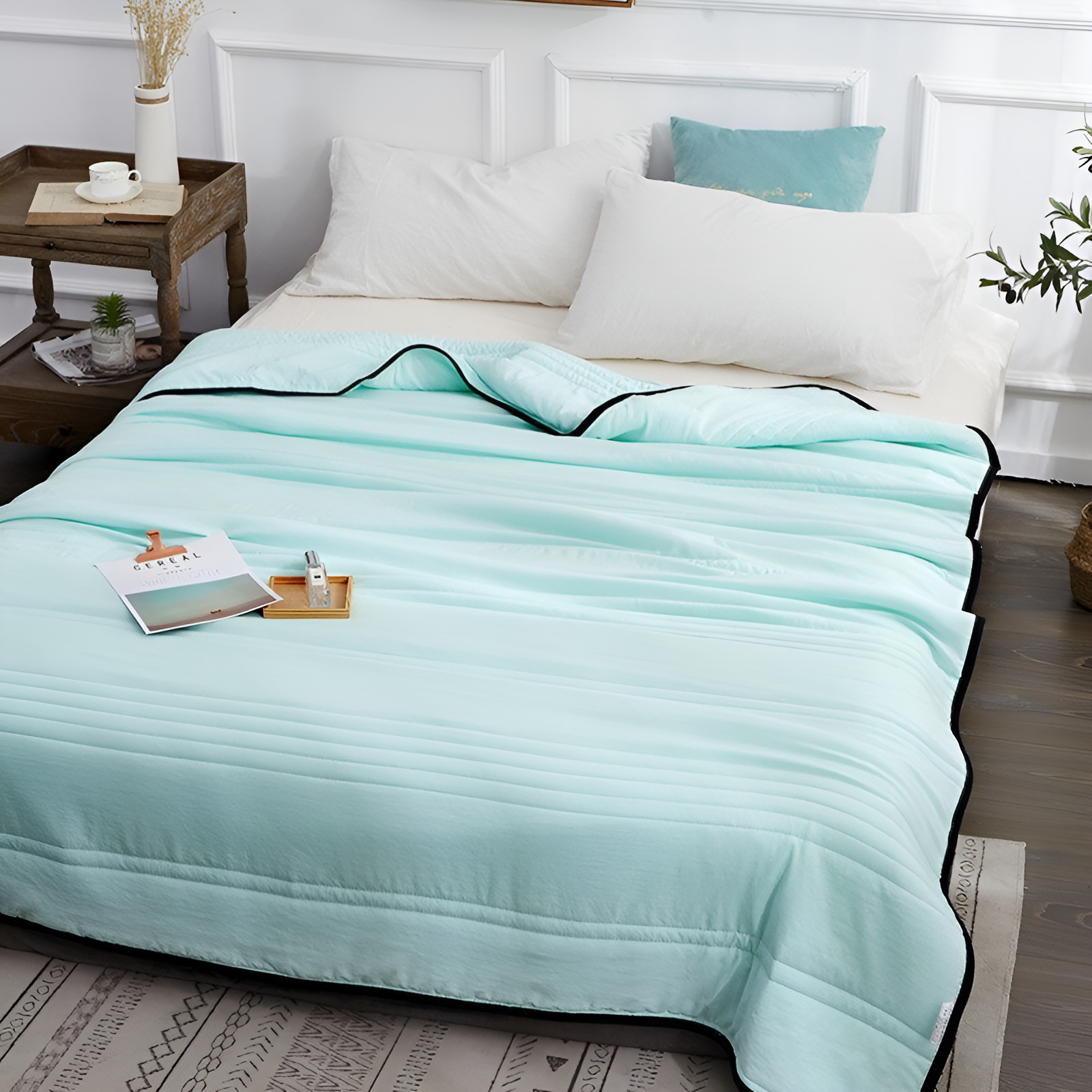 AeroWeave | Bamboo Cooling Blanket – Soft, Breathable, Lightweight Summer Bed Cover 0