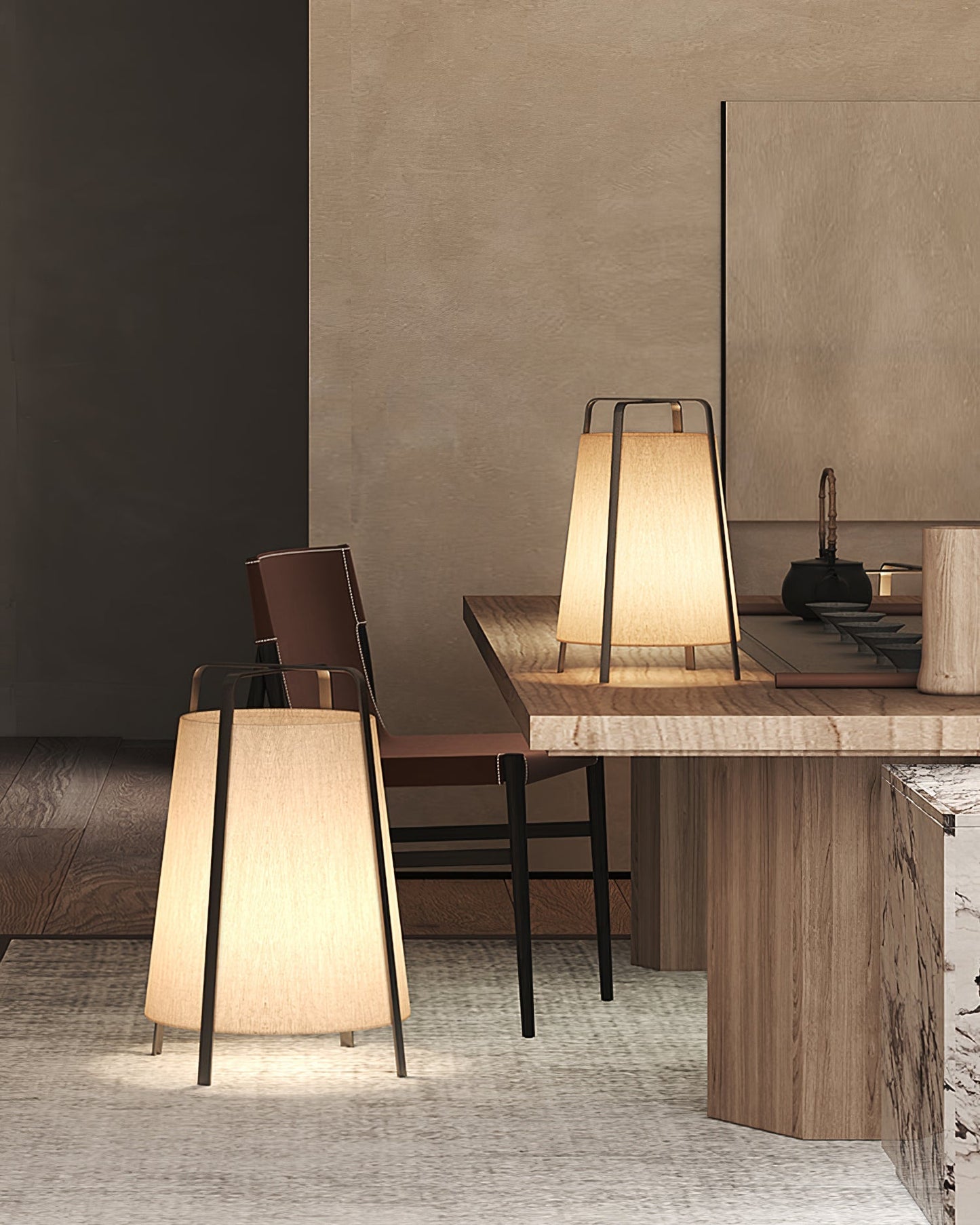 AkaneBeam - Table Lamp with Japanese-Inspired Aesthetic and Soft Radiance