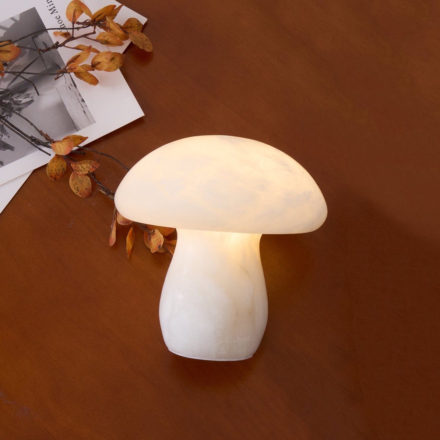 LuminousMushroom - Lampe Alabastre Élégante