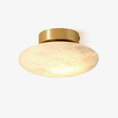 AlbaElegance – Ovale Wandlamp in Alabaster